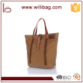 Large Capacity Heavy Duty Handbag Genuine Leather Custom Tote Bag